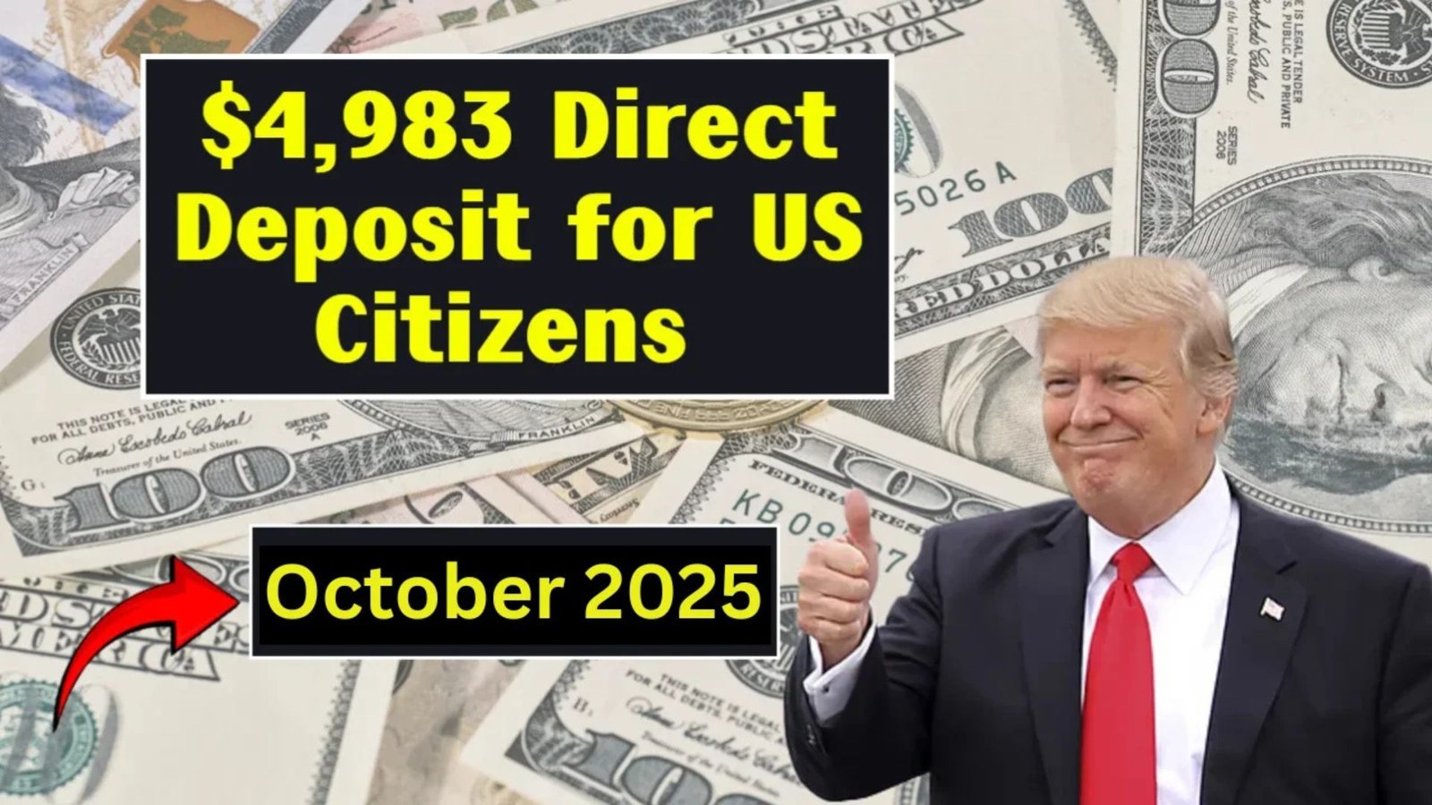 Direct Deposit of $4,983 in October 2025