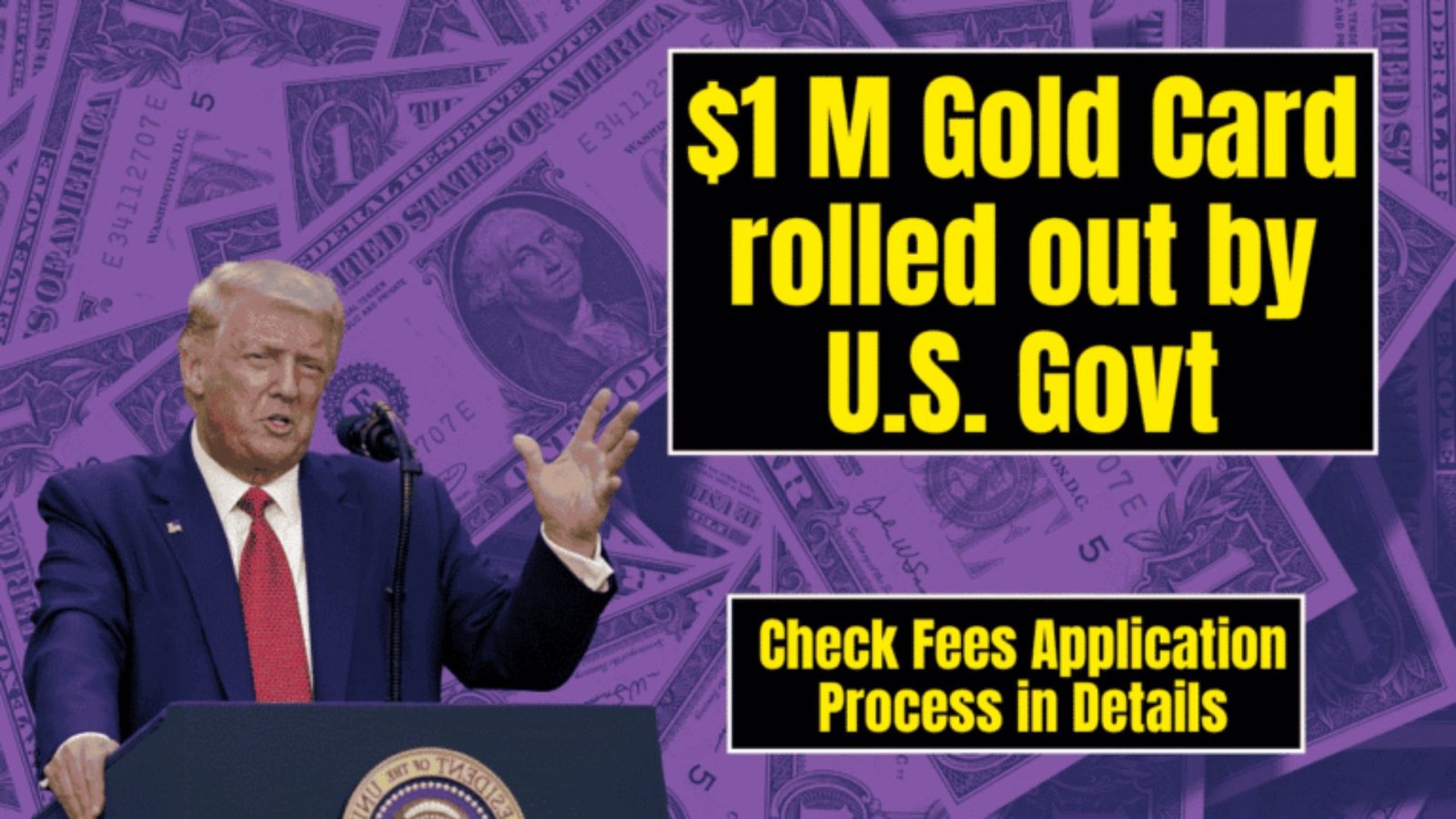 U.S. Govt rolls out $1M Gold Card